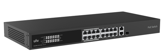 16-port,10/100 2 Uplink port PoE Switch Cloubd Managed Switch