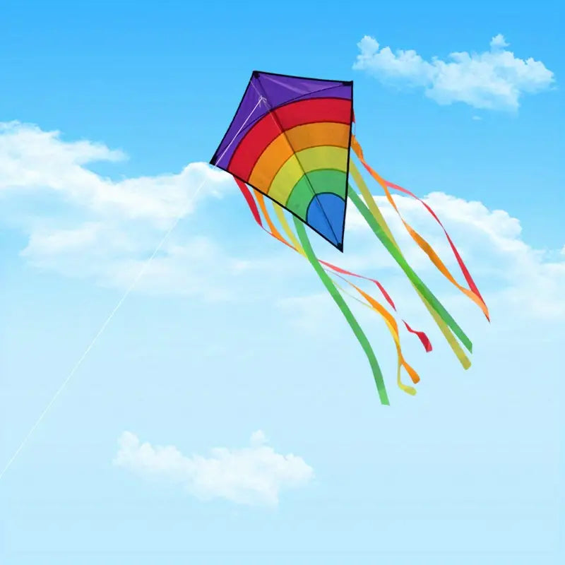 Large Diamond Kite For Kids 40 X 48 X 156'' Rainbow Easy Flyer Kite Giant Sin