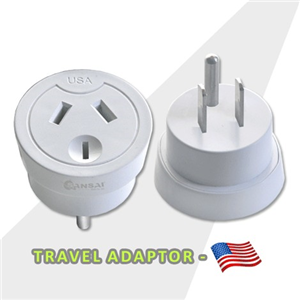 Sansai OutboundTravel Adapter - NZ/AU to US Plug