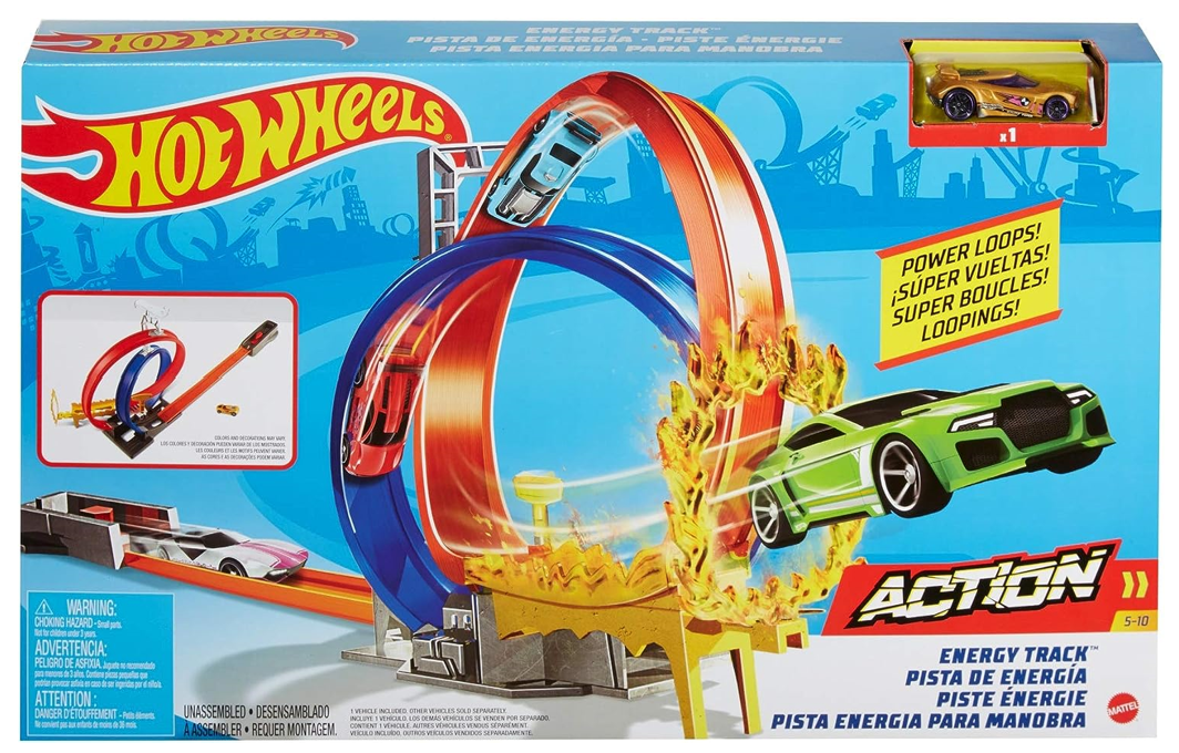 Hotwheels Power loops energy track