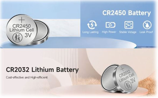 CR2032 Lithium Battery 3 Volt Coin Button Cell