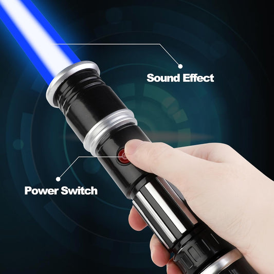 LED Light Up Sabers Set - Motion Sensitive Retractable Swords with FX Sound Effects for Kids Party Supplies, Bulk Party Favors and Cosplay