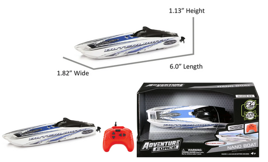 Remote control Adventure force Nano Racer boat