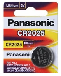 Panasonic CR2025 3 Volt Lithium Coin Battery