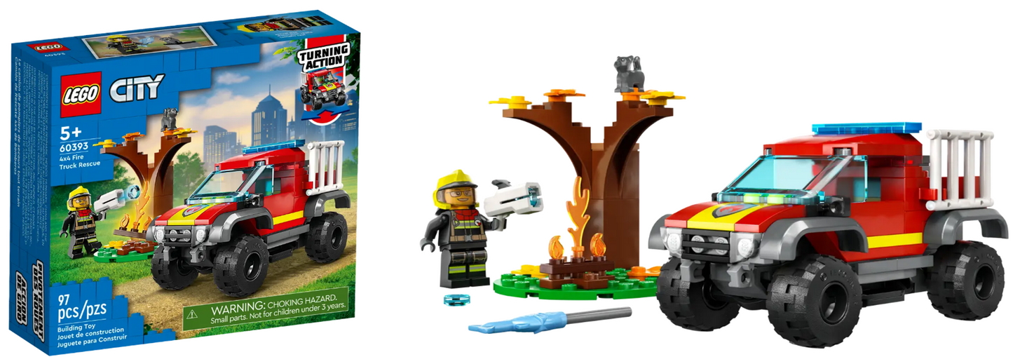 Lego Star Wars 97 pcs City 4x4 Fire Recue 60393