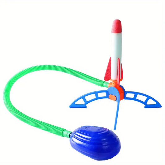 24cm Durable Rocket Launcher Toy - Blast Off Fun with Flexible Hose,