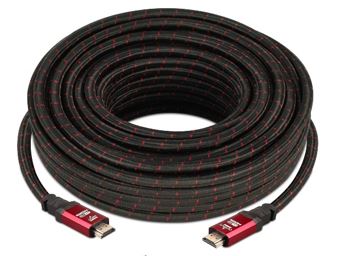 4K HDMI 2.0 Cable 50 ft. by RitzGear. 18 Gbps Ultra High Speed Braided Nylon Cord & Gold Connectors