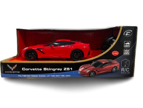 R/C 124 Corvette Zf1 : 124 Full Function lights 6+