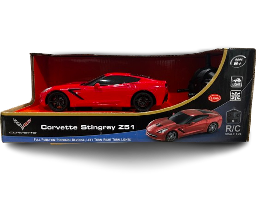 R/C 124 Corvette Zf1 : 124 Full Function lights 6+