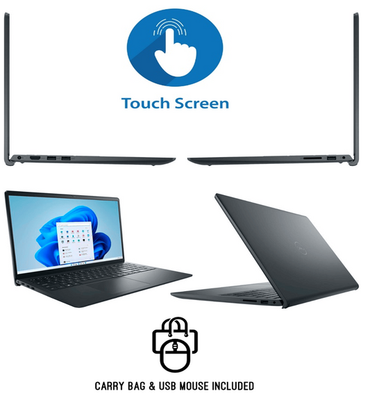 Dell Inspiron 3520-5244BLK Core™ i5-1135G7 256GB SSD 8GB 15.6" (1920x1080) TOUCHSCREEN WIN10 Pro CARBON BLACK
