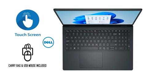 Dell Inspiron 3530-5623BLK Core™ i5-1334U 512GB SSD 8GB 15.6" (1920x1080) TOUCHSCREEN WIN11 PRO BLACK