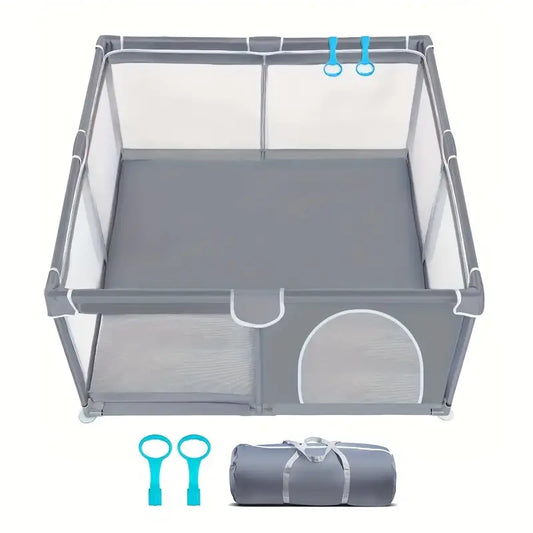 Baby Playpen With Anti-Slip Mat For Indoor And Outdoor Playard Kids Activity CenterWith Gate