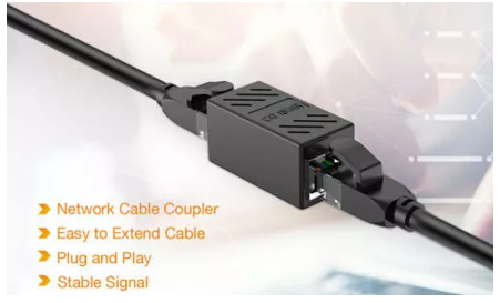 RJ45 Inline Coupler Cat7 Cat6 Cat5e Cat5 Ethernet LAN Network Cable Adapter