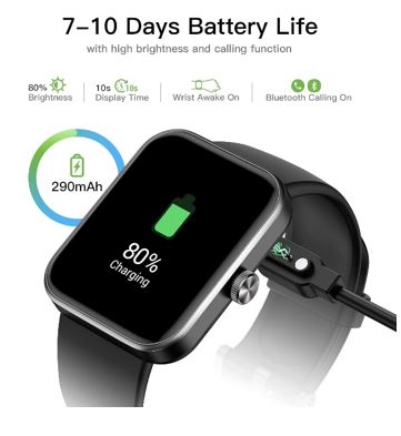 EURANS Smart Watch 42mm Bluetooth Calling (Answer/Make Call) HD Touch Screen IP68 Waterproof Fitness Tracker for Android and iOS Phones, Blood Oxygen