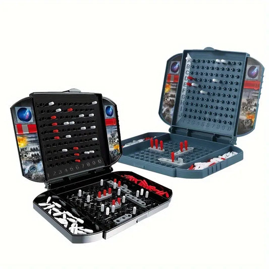 Exciting 2-Player Black Warship Sea Battle Board Game - Perfect Boys Toys!