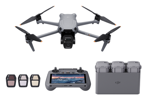 DJI Air 3S Drone Fly More Combo Includes DJI RC 2 Controller - 4K 3-Axis Gimbal Camera - Up to 46 Minutes of Flight Time