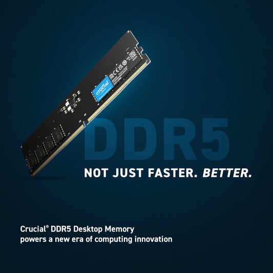 Crucial RAM 32GB DDR5 4800MHz CL40 Desktop Memory CT32G48C40U5