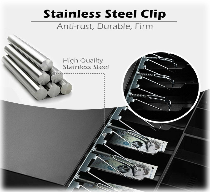 5 Bill 5 Coin Cash Register Drawer Box