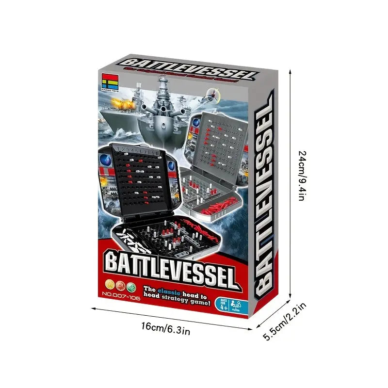 Exciting 2-Player Black Warship Sea Battle Board Game - Perfect Boys Toys!