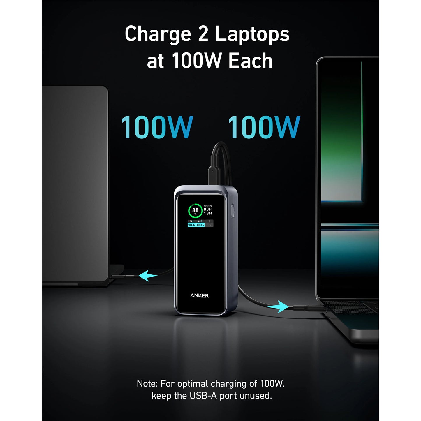 ANKER Prime 20000mAh 200W PD Power Bank - Black