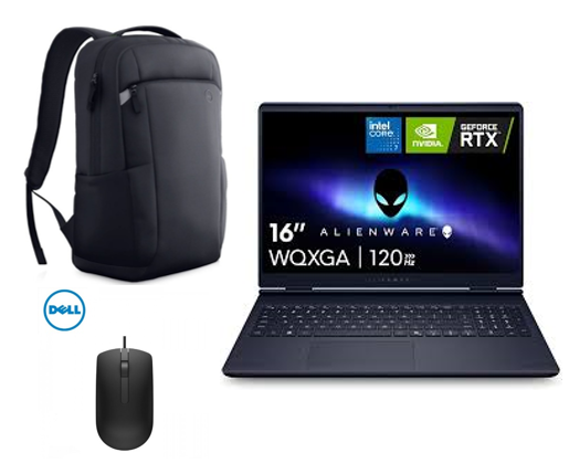 Dell Alienware 16 Aurora LAC16250-7193BLU GAMING Core™ 7 240H 1TB SSD 32GB 16" WQXGA (2560x1600) 120Hz WIN11Pro NVIDIA® RTX 5050 8192MB BLUE Backlit Keyboard