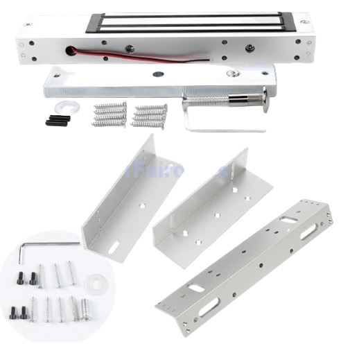280KG/600lbs Electric Magnetic Lock Z&L Bracket For Door Entry Access Control
