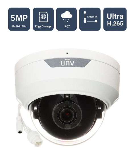 5MP EasyStar Fixed IR Dome Network Camera