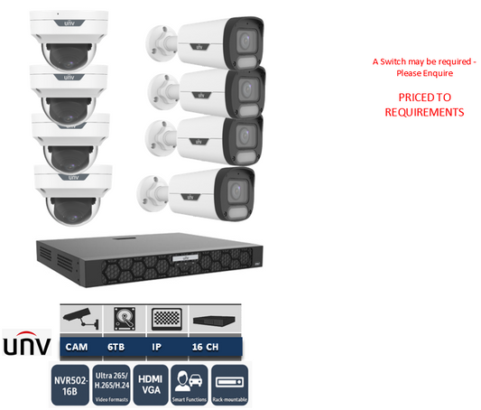 2 HDDs 16-ch 1U NVR502-16B Network Video Recorder