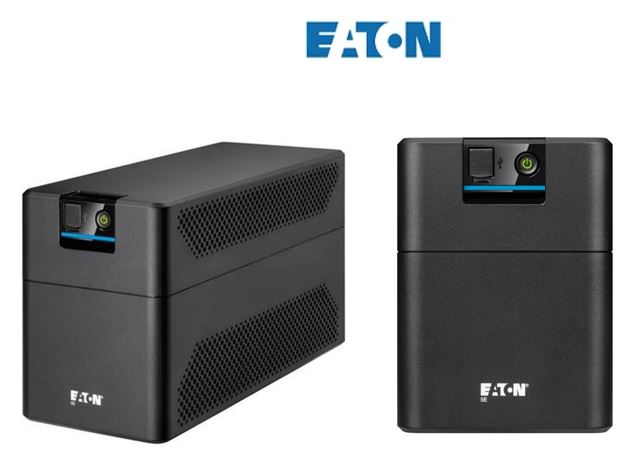 EATON 5E GEN 2 UPS 1600VA/900W Line Interactive Tower. Double-boost AVR, Fanless Silent Operation, 3x ANZ Outlets, LED Interface, 1x USB Comm Port.