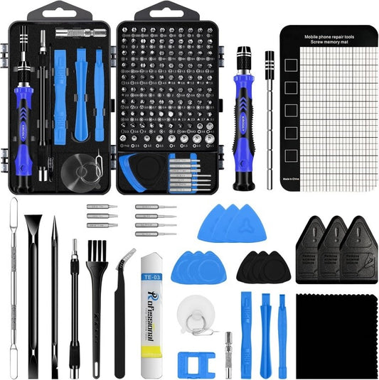 135 in 1 Precision Screwdriver Set, Computer Screwdriver Kit, Laptop Repair Tool Kit, Electronics Repair Tool Kit for PC (Blue)