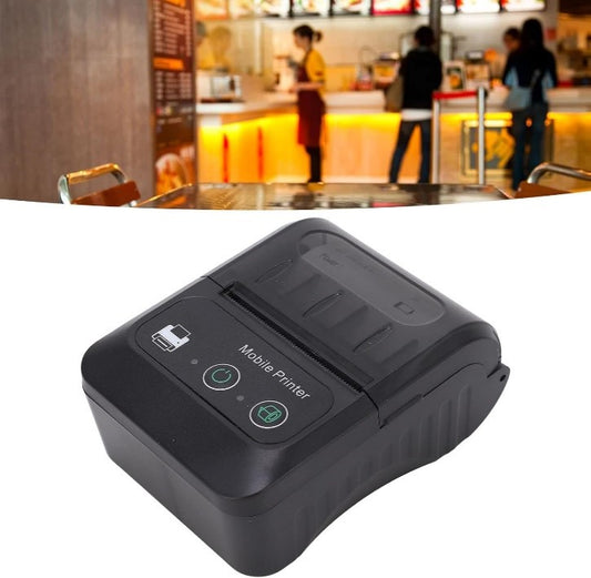 58mm Portable Mini Thermal QR Code Printer, USB Receipt Thermal Printer 2in Cordless USB Receipt Ticket Thermal