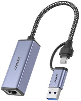 BENFEI USB 3.0 to Ethernet Adapter, USB C to RJ45 Gigabit LAN (1000Mbps) Network Adapter, Compatible with MacBook/Pro/Air, Surface Pro, Windows 11/10/8/7, Mac OS