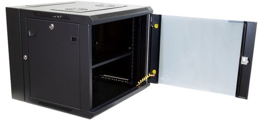 9RU UniverSwing Wall Mount Cabinet. Back mount supplied Left & Right Hinges