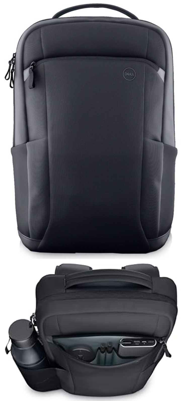 Dell EcoLoop Pro Carrying Case (Backpack) for 38.1 cm (15") to 39.6 cm (15.6") Notebook, Gear, Bottle - Black - Impact Resistant, Weather Resistant,