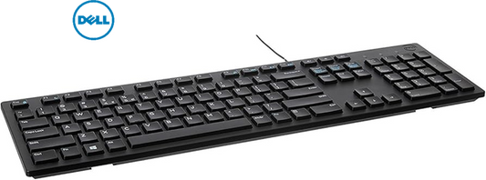 Dell Multimedia Keyboard (US English) - KB216 - Black; Retail Packaging - Cable Connectivity Play/Pause, Rewind, Fast-forward, Volume Control Hot Key(s) - English (US) - Black