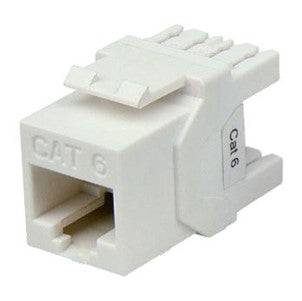 Cat6 UTP Keystone RJ45 Slimline Jack. T568A/B Wiring. 180 Jack