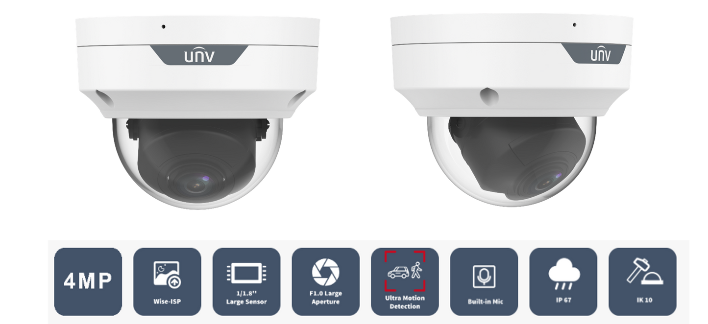4MP ColorHunter with Wise-ISP Fixed Dome Network Camera