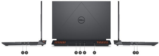 Dell G15 G5530-7388GRY GAMING Core™ i7-13650HX 1TB SSD 16GB 15.6" (1920x1080) 120Hz WIN11 Pro NVIDIA® RTX 4060 8192MB DARK SHADOW GRAY Backlit Keyboard