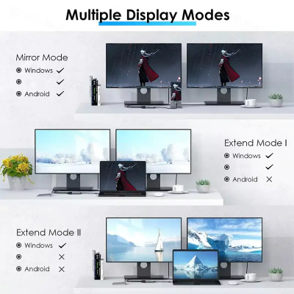 Daguaika MST USB C Dual HDMI Adapter