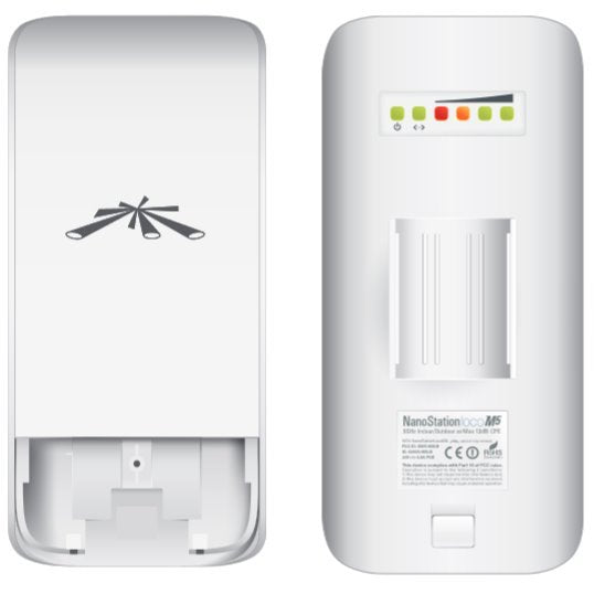 UBIQUITI NANOSTATION LOCOM2 IEEE 802.11B/G 300 MBIT/S WIRELESS BRIDGE - 15 KM MAXIMUM OUTDOOR RANGE - 1 X NETWORK (RJ-45) - ETHERNET, FAST ETHERNET - POLE-MOUNTABLE
