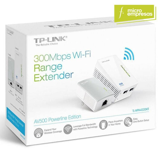 TP-LINK AV500 Powerline Wi-Fi Range Extender Edition 2-Pack TL-WPA4220NET