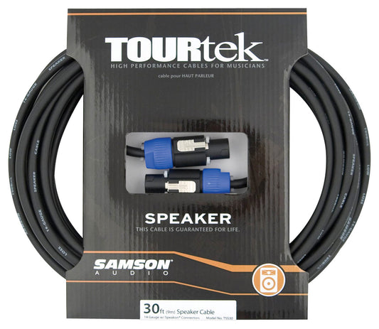 Samson 30 Ft Speaker cable 14 Gauge w/Speakon Connectors Model TSS30