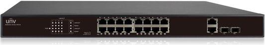 16-port, 2 Uplink port PoE Switch