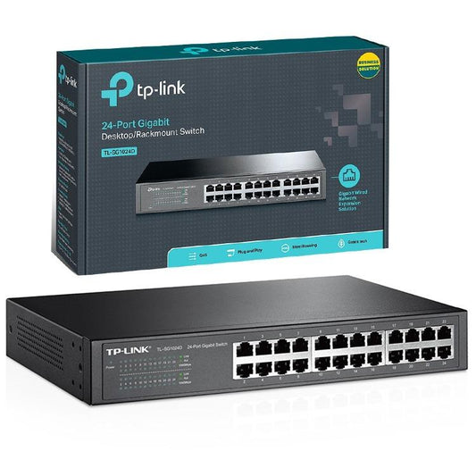 TP-Link 24-Port Gigabit Ethernet Rackmount Unmanged Switch (TL-SG1024D)