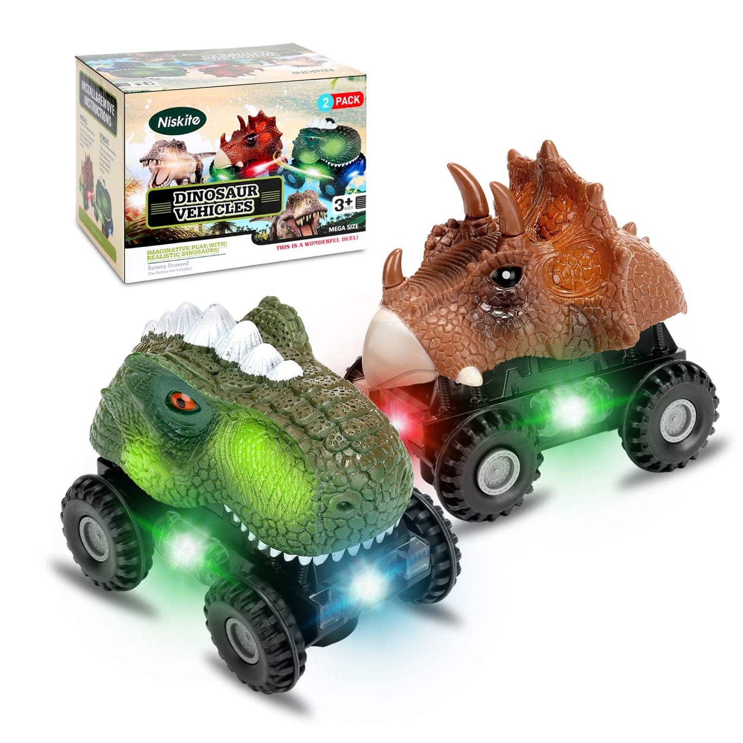 Dinosaur Toys Toddler Kids Toy: Dinosaur Toys for Kids 3-5 | Dinausors Toys for 2 3 4 5 Year Old Boys Girls | Dino Car Boy Toys Age 2-4 | Birthday Gifts for 2-5 Year Old Boys