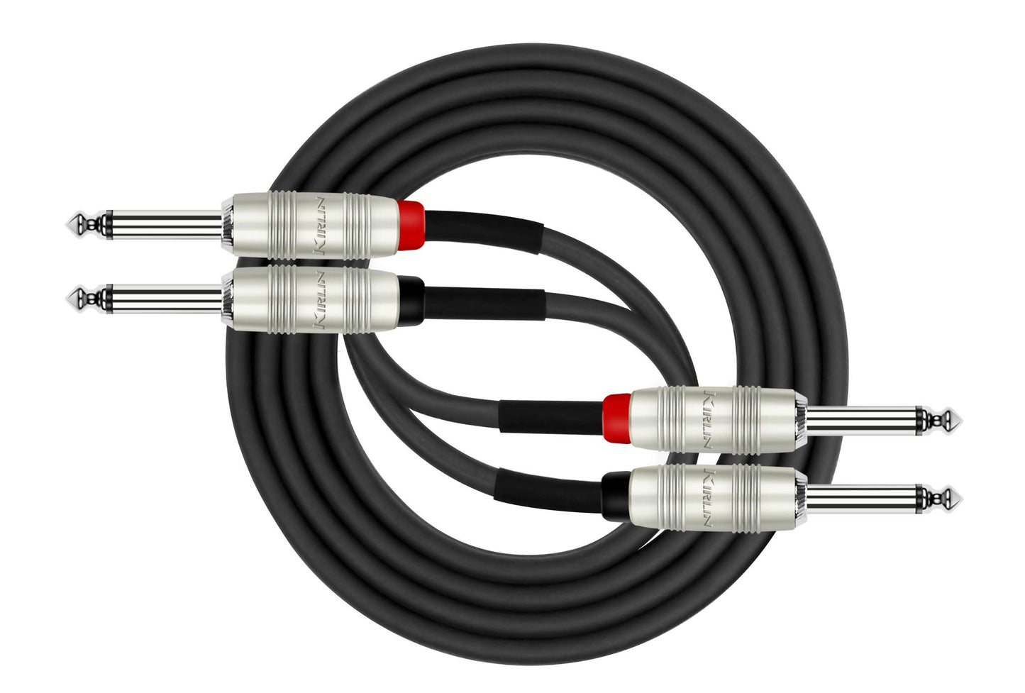 Kirlin AP-405PR-6FT/BK 24AWG 2x1/4" MONO PLUG-SAME