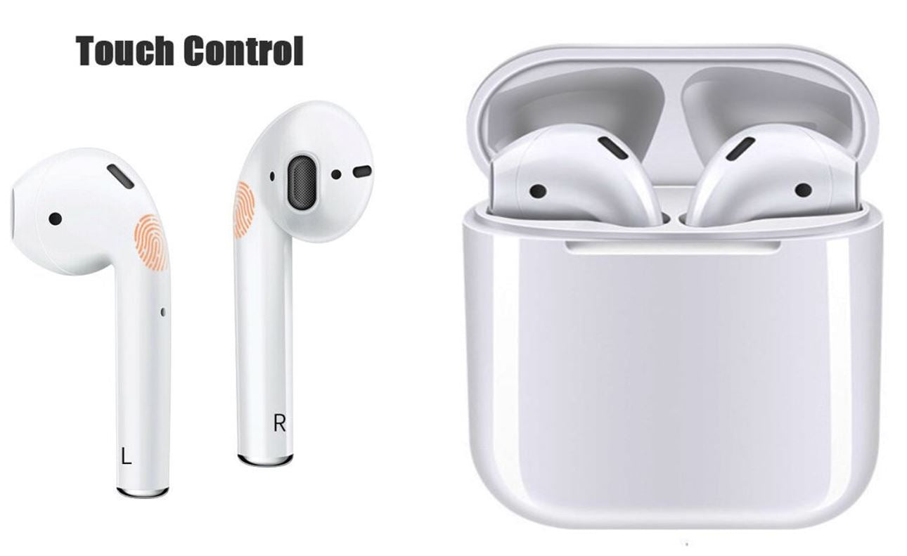 i12 TWS Bluetooth 5.0 Headset Wireless Headphone Touch Control Siri Supported Earbud