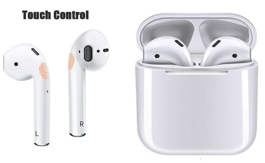 i12 TWS Bluetooth 5.0 Headset Wireless Headphone Touch Control Siri Supported Earbud
