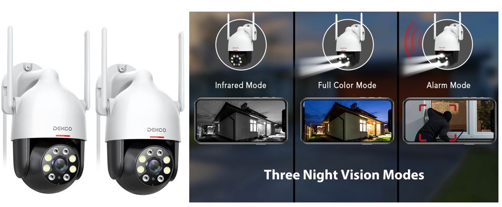  1080P WiFi PTZ Camera Outdoor, Solar Powered Battery PTZ IP  Security Camera with Color Night Vision, 2-Way Audio, Motion Detection, for  Home Security : Electronics