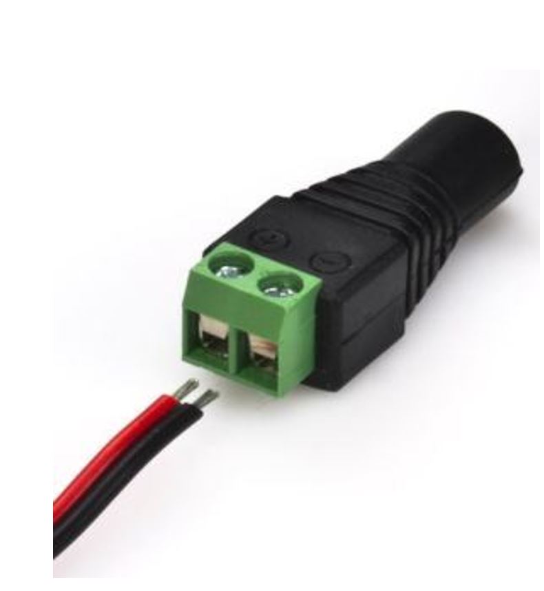 DC MALE POWER JACK CONNECTOR PLUG ADAPTER FOR CCTV SECURITY CAMERA